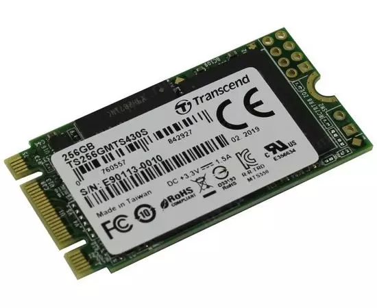 Накопитель SSD M.2 256Gb Transcend 430S (2242) (TS256GMTS430S)