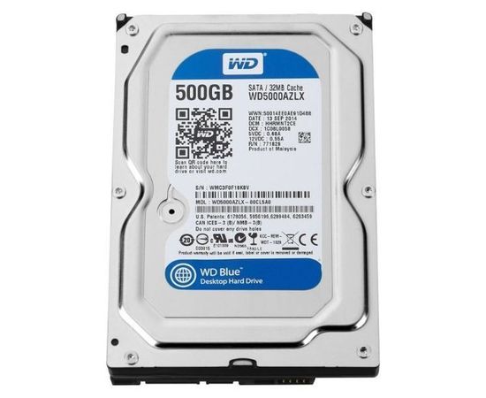Жесткий диск Western Digital 500Gb Blue (WD5000AZLX)