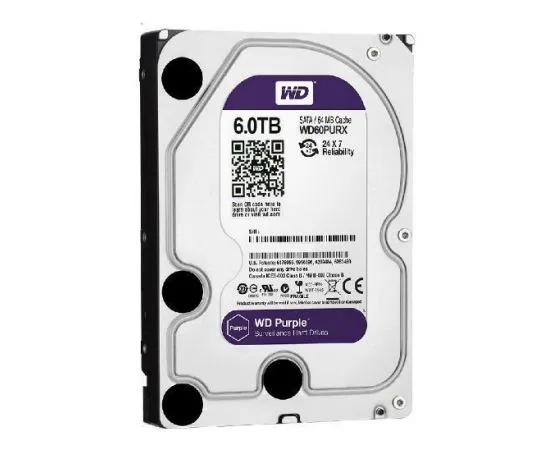 Жесткий диск Western Digital 6Tb Purple (Refurbished) (WD60PURX)
