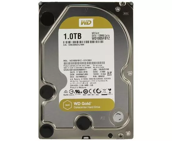 Жесткий диск Western Digital 1Tb Gold (WD1005FBYZ)