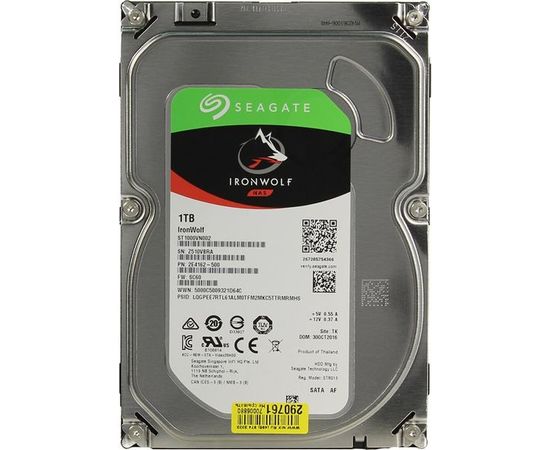 Жесткий диск Seagate 1Tb IronWolf (ST1000VN002)