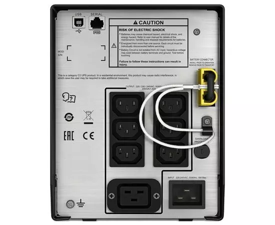 ИБП APC Smart-UPS C 2000 ВА, ЖК-экран, 230 В (SMC2000I), фото 2
