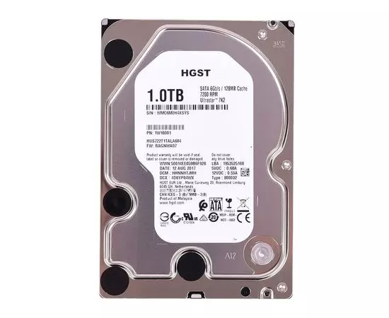 Жесткий диск HGST (Hitachi) 1Tb Ultrastar 7K2 (1W10001)