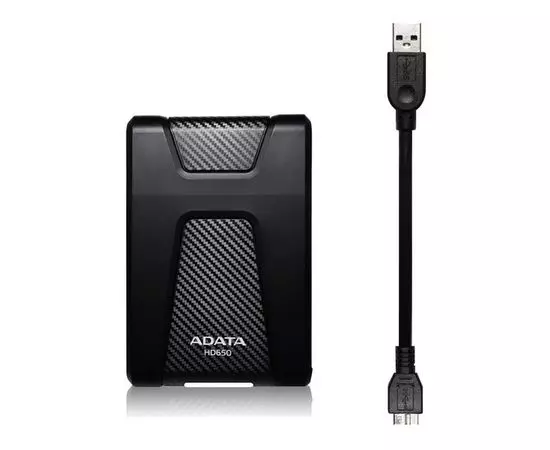 Внешний жесткий диск ADATA 1Tb HD650 Black (AHD650-1TU31-CBK), Цвет: Чёрный, фото 4