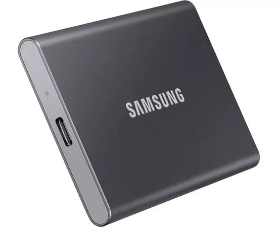 Внешний накопитель SSD USB Type-C 500Gb Samsung T7 Titanium (MU-PC500T/WW), Цвет: Титан