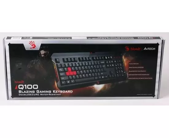 Клавиатура A4 Tech Bloody Q100 Black USB Gamer, фото 3