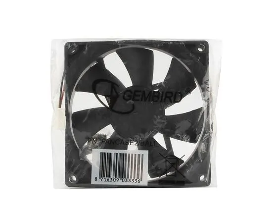 Кулер для корпуса Gembird 92x92x25mm, ball, узкий разъем 3 pin (FANCASE2/BALL), фото 3