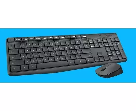 Клавиатура+мышь Logitech Wireless Desktop MK235 Grey Retail (920-007948/920-007949), фото 3