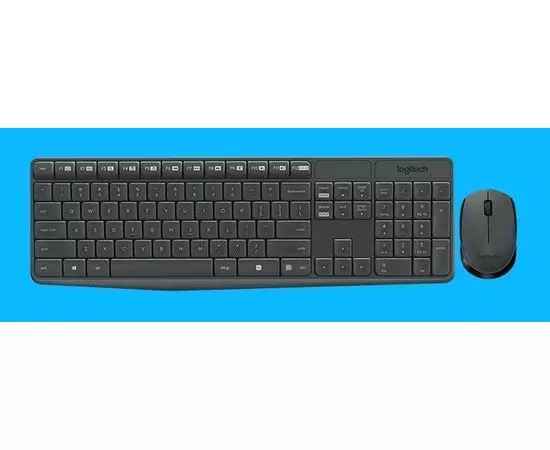Клавиатура+мышь Logitech Wireless Desktop MK235 Grey Retail (920-007948/920-007949)