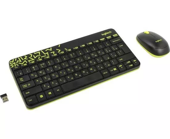 Клавиатура+мышь Logitech Wireless Combo MK240 Nano Black RUS (920-008213)
