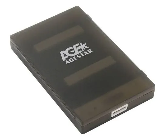Карман для винчестера SATA 2.5" -> USB3.0 (AGESTAR, 3UBCP1-6G) черный (3UBCP1-6G (BLACK))