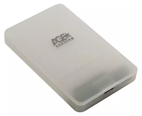 Карман для винчестера SATA 2.5" -> USB3.0 (AGESTAR, 3UBCP3) белый
