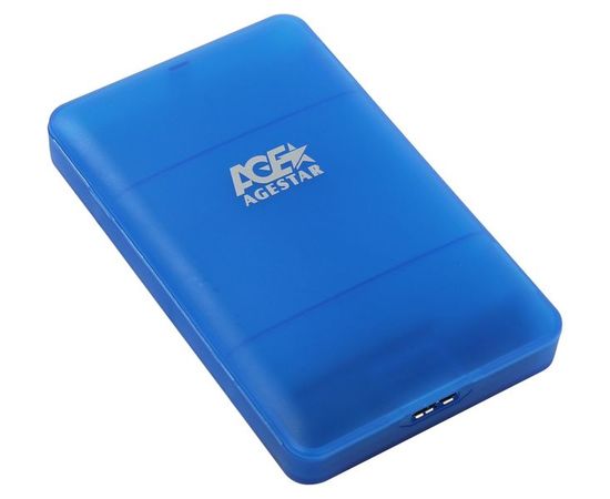 Карман для винчестера SATA 2.5" -> USB3.0 (AGESTAR, 3UBCP3) синий