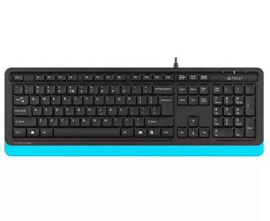 Клавиатура A4 Tech Fstyler FK10 USB Multimedia, черный/синий (FK10 BLUE)