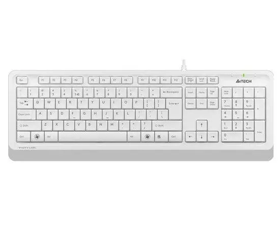 Клавиатура A4 Tech Fstyler FK10 USB Multimedia, белый/серый (FK10 WHITE)