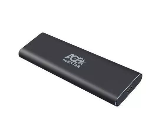 Карман для SSD m.2 NVMe -> USB3.1 Type-C (AgeStar, 31UBNV1C) серый