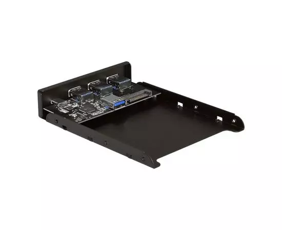 Панель лицевая U3H-623 в 3.5" отсек корпуса, 3*USB3.0 + 1*Type-C (ExeGate) (EX283579RUS), фото 2