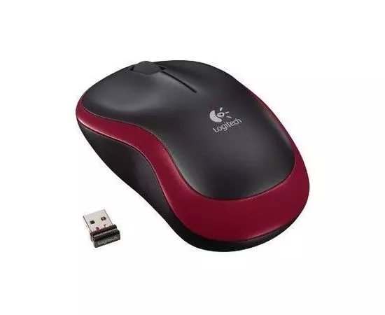 Мышь Logitech M185 Red (910-002240), Цвет: Чёрно-красный