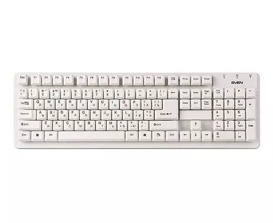 Клавиатура Sven 301 Standart USB White (SV-03100301UW)