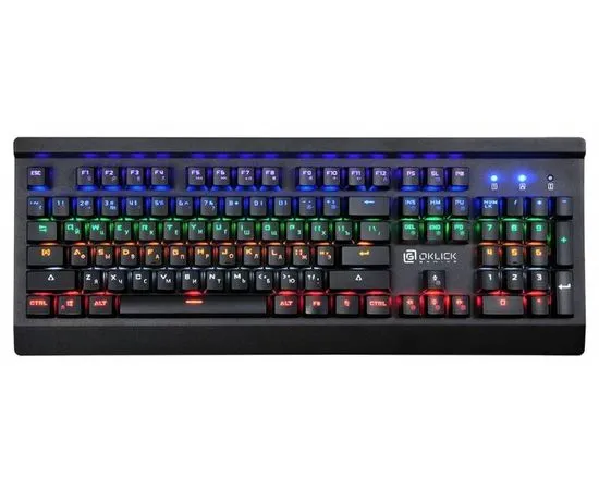 Клавиатура Oklick 920G IRON EDGE черный USB LED