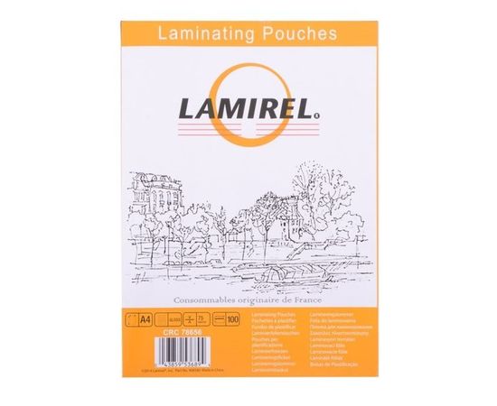 Пленка для ламинирования A4 (216х303 мм), 75мкм, 100 шт. (Lamirel) (LA-78656)