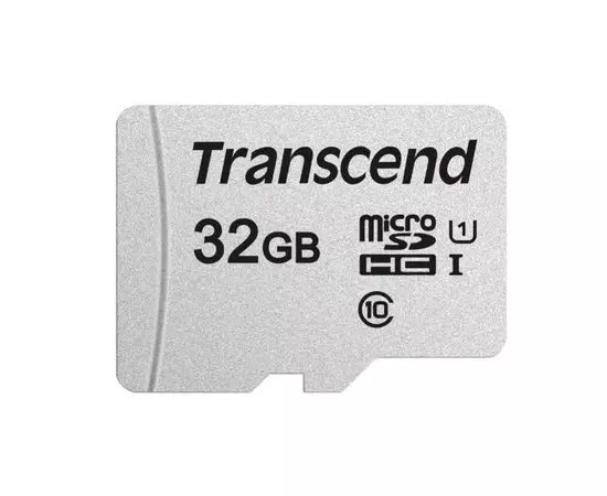 Карта памяти MicroSDHC 32Gb Class 10 UHS-I + адаптер (Transcend 300S) (TS32GUSD300S-A)