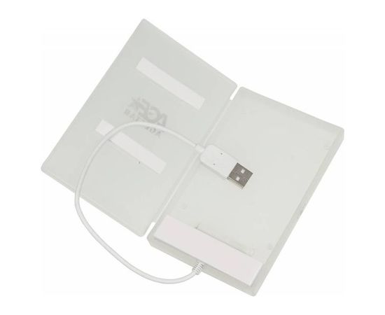 Карман для винчестера SATA 2.5" -> USB2.0 (AGESTAR, SUBCP1) белый (SUBCP1 WHITE), фото 2