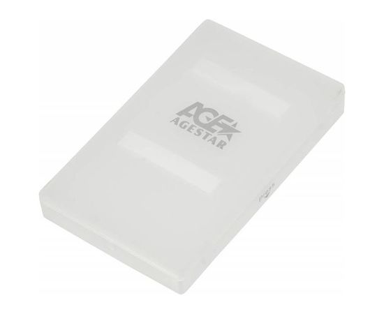 Карман для винчестера SATA 2.5" -> USB2.0 (AGESTAR, SUBCP1) белый (SUBCP1 WHITE)