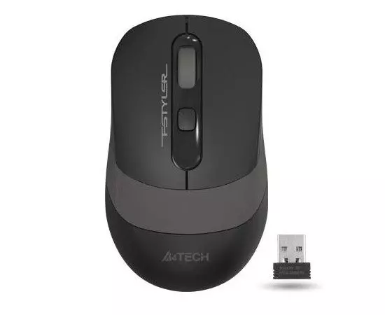 Мышь A4 Tech FG10 черный/серый (FG10 GREY), Цвет: Чёрно-серый, фото 3