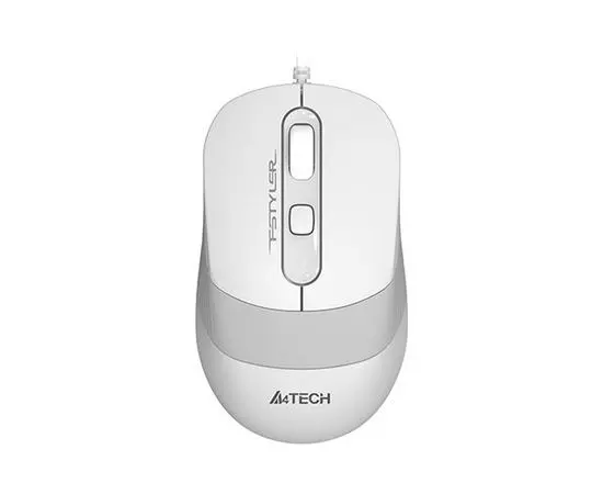 Мышь A4 Tech Fstyler FM10 USB, белый/серый (FM10 WHITE), Цвет: Белый/Серый