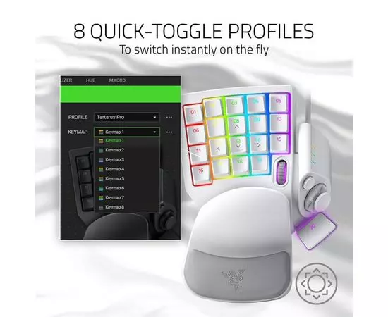 Клавиатура RAZER Tartarus Pro – Mercury (RZ07-03110200-R3M1), фото 2