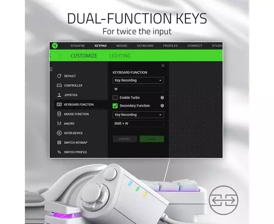 Клавиатура RAZER Tartarus Pro – Mercury (RZ07-03110200-R3M1), фото 4