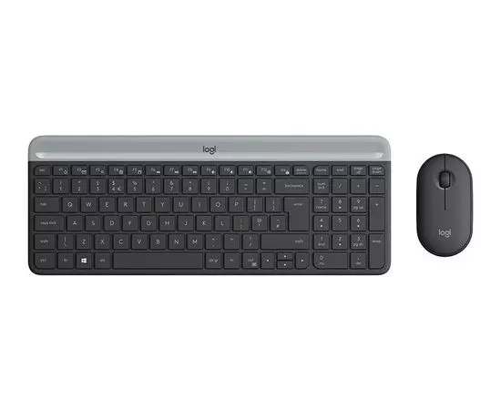 Клавиатура+мышь Key+Mouse Logitech MK470 Slim Wireless Graphite (920-009206)
