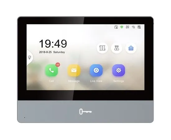 Видеодомофон Hikvision DS-KH8350-TE1, серебристый