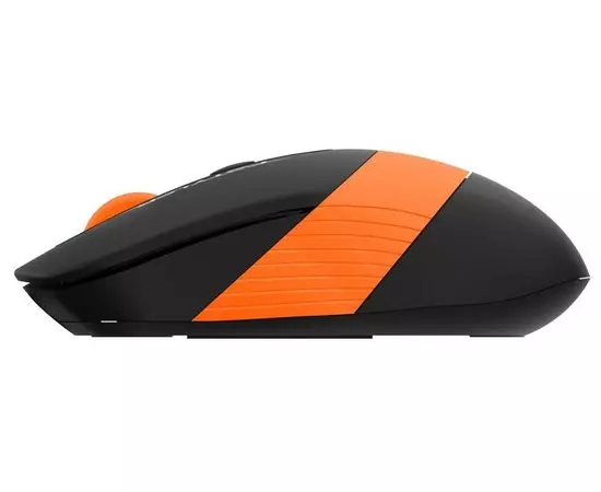 Мышь A4 Tech FG10S Silent черный/оранжевый (FG10S ORANGE), Цвет: Чёрно-оранжевый, фото 3