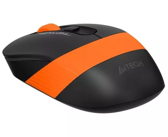 Мышь A4 Tech FG10S Silent черный/оранжевый (FG10S ORANGE), Цвет: Чёрно-оранжевый, фото 5