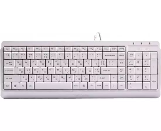 Клавиатура A4 Tech Fstyler FK15 USB Multimedia, белый (FK15 WHT)