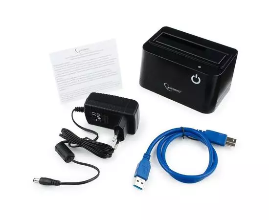 Док-станция 2.5"/3.5" SATA HDD -> USB3.0 (Gembird, HD32-U3S-4) черный, фото 2