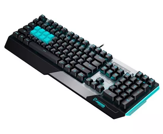 Клавиатура A4 Tech Bloody B865 ICE BLUE, USB Multimedia Gamer LED, фото 2