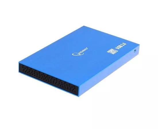 Карман для винчестера SATA 2.5" -> USB3.0 (Gembird, EE2-U3S-56) синий металлик