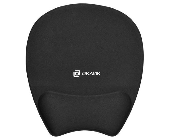 Коврик для мыши Oklick OK-RG0580-BK черный, с опорой под запястье