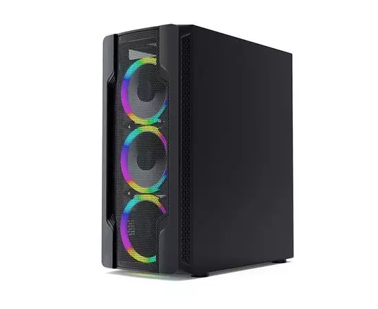 Корпус Powercase Mistral X4 Mesh LED, Tempered Glass, без БП (CMIXB-L4), фото 3