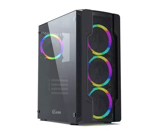 Корпус Powercase Mistral X4 Mesh LED, Tempered Glass, без БП (CMIXB-L4)