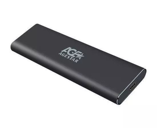 Карман для SSD m.2 SATA -> USB3.1 Type-C (AgeStar, 3UBNF5C) черный (3UBNF5C BLACK)
