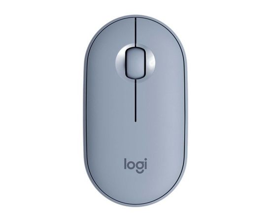 Мышь Logitech M350 Pebble Blue Grey, серо-голубой (910-005719), Цвет: Серо-голубой