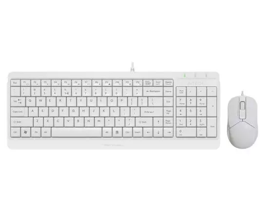 Клавиатура+мышь Key+Mouse A4 Fstyler F1512 USB Multimedia, белый (F1512 White)