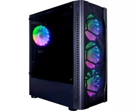 Корпус 1STPLAYER D4-BK-4G6 DK D4 BLACK, без БП