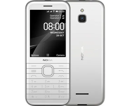 Мобильный телефон Nokia 8000 4G Dual SIM White (16LIOW01A09)