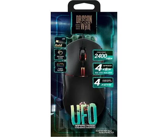 Мышь Qumo UFO M77 черный USB (30722), фото 2