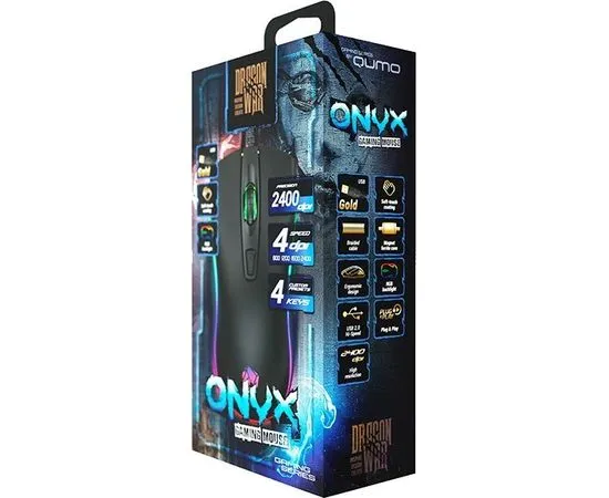 Мышь Qumo Onyx M73 черный USB (30567), фото 2